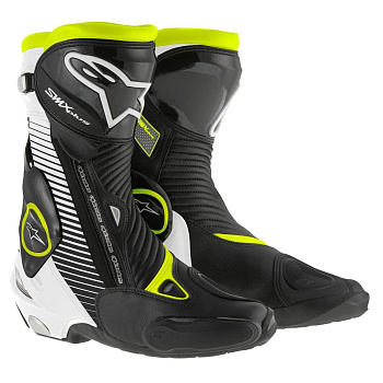 ALPINESTARS Мотоботы SMX PLUS чёрно-бело-жёлтый