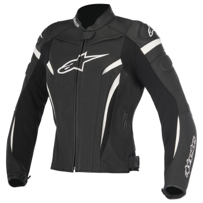 ALPINESTARS Мотокуртка кожаная STELLA GP PLUS R v2 LEATHER JACKET чёрно-белый