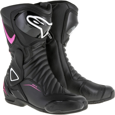 ALPINESTARS Мотоботы STELLA SMX 6 V2 чёрно-розово-белый