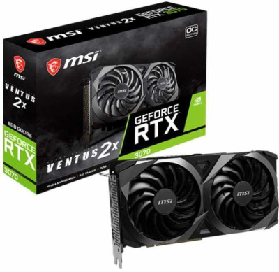 Видеокарта MSI GeForce RTX 3070 Ventus 2X OC 8GB