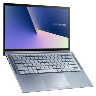 Ноутбук ASUS Zenbook UM431DA-AM003, 14", IPS, AMD Ryzen 5 3500U 2.1ГГц, 8ГБ, 512ГБ SSD, AMD Radeon Vega 8, noOS, 90NB0PB3-M02080, голубой