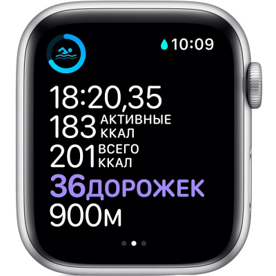 Смарт-часы APPLE Watch Series 6 44мм, серебристый