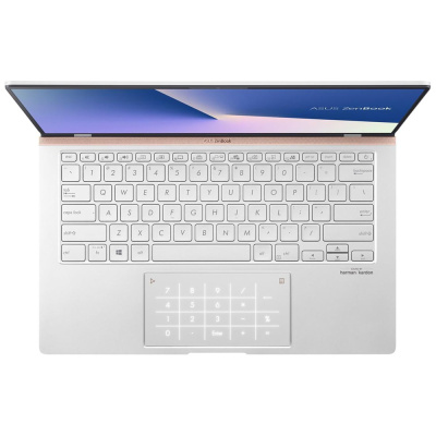 Ноутбук ASUS Zenbook UM433DA-A5038, 14", IPS, AMD Ryzen 5 3500U 2.1ГГц, 8ГБ, 256ГБ SSD, AMD Radeon Vega 8, noOS, 90NB0PD6-M02360, серебристый